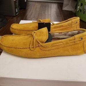 MEN'S ZARA SUEDE LOAFERS - BANANA YELLOW